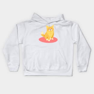 doodle cat Kids Hoodie